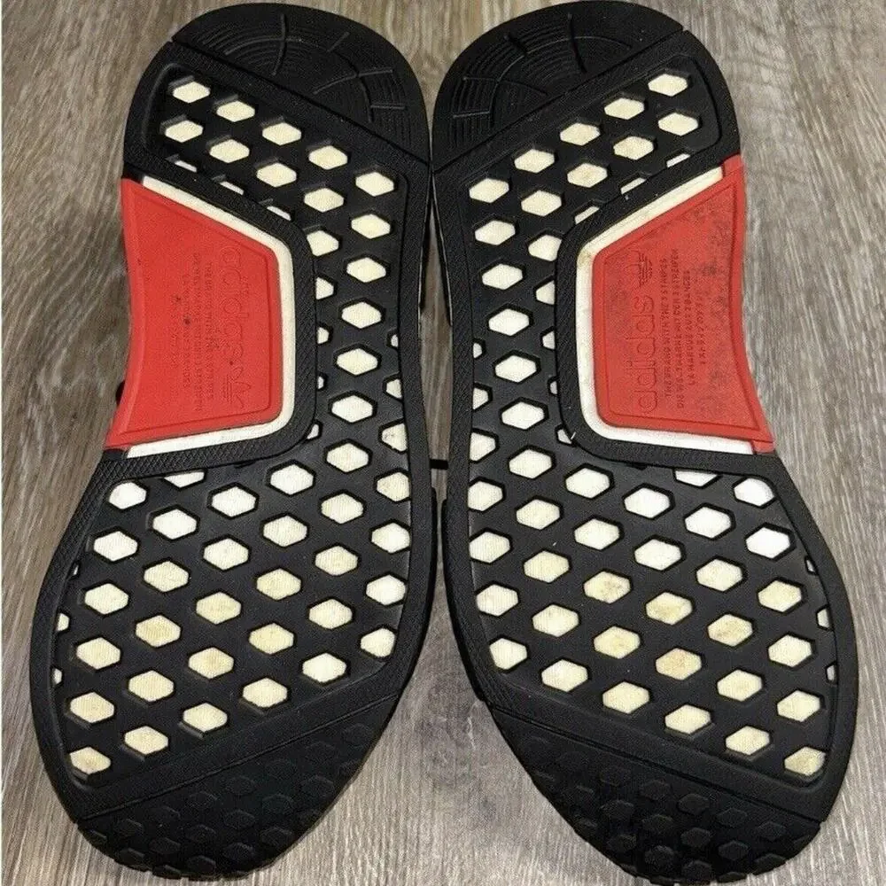 Adidas NMD R1 EF2310 Youth US Size 5.5 Black Red White Running Sneaker Shoes